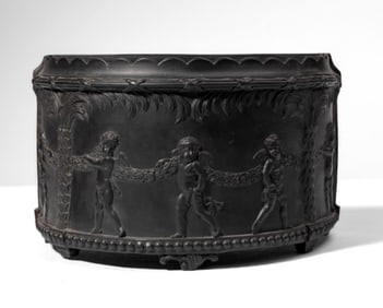Wedgwood Black Basalt Bough Pot