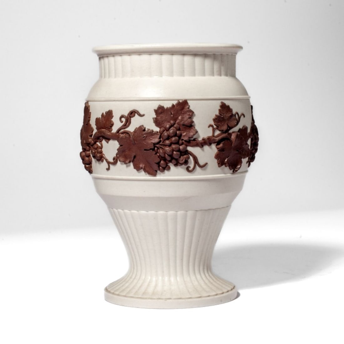 Wedgwood Brown Jasperware Jar Vase (1 of 4)