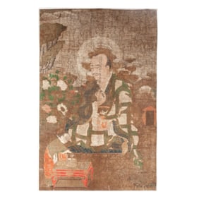 Ming Dynasty Sino-Tibetan Painting of an Arhat
