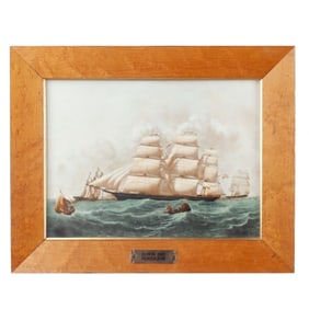 Wedgwood HURRICANE Clipper Ship Plaque