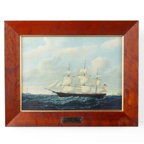 Wedgwood DASHING WAVE Clipper Ship Plaque