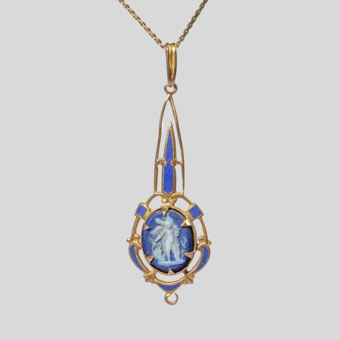 Wedgwood Jasperware & 10K Gold Pendant GLP CO (1 of 4)