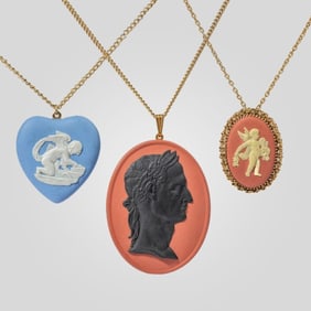 Wedgwood Jasperware Pendant Medallions / Caesar