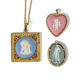 Wedgwood Jasperware Medallion Pendants