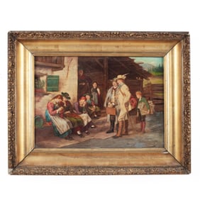 Oil on Panel Painting aft. Franz Von Defregger