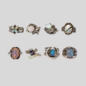 Collection Opal & Sterling Silver Rings