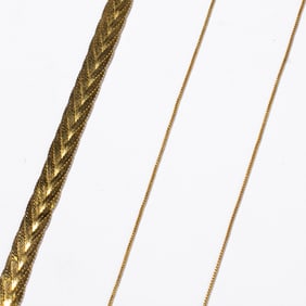 Italian 14K Gold Chains / Group of 3