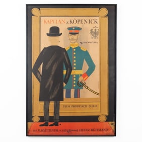 Vintage Polish "The Captain from Kopenick" Poster