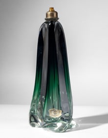 Mid Century Val St. Lambert Art Glass Lamp Base