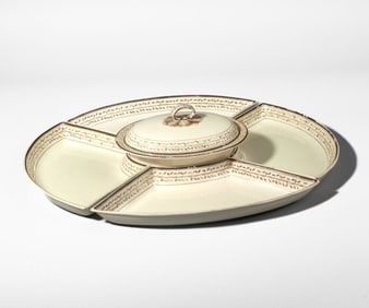 Wedgwood Creamware Supper Plate 5-Piece Set