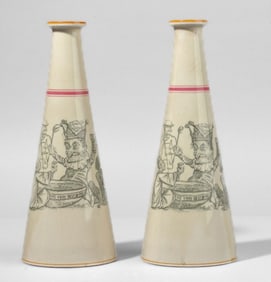 Wegwood Queens Ware Punch Decanter Bottles