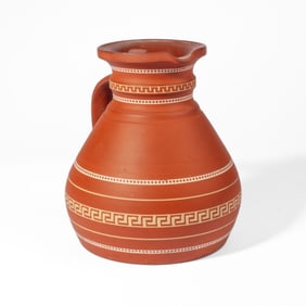 Wedgwood Inlaid Terracotta Cambridge Ale Jug 1869