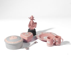 Wedgwood Pink Jasperware / Dancing Hours Figurine