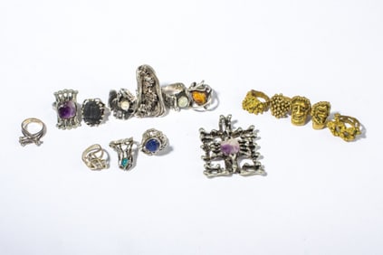 Collection Brutalist Jewelry / Sterling & Mixed