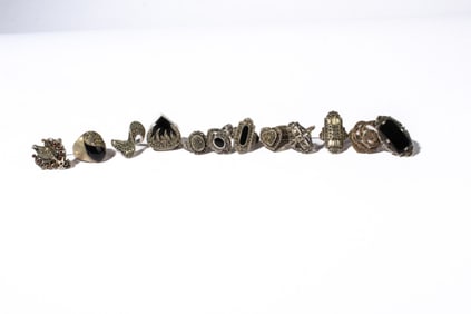 Collection Sterling & Marcasite Rings