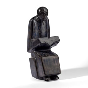 Max Kerlow Art Pottery Blackware Sculpture
