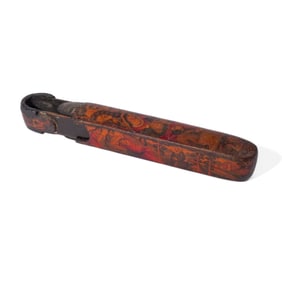 Qajar Lacquered Papier Mache Pen Case Qalamdan