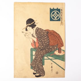 Kitagawa Utamaro Woodblock Print ca. 1804-6