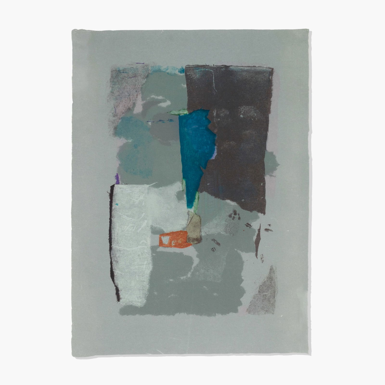 Paul Horiuchi (WA) "Vertical in  Blue" Color Lithograph, 1986