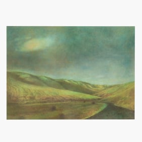 Sally Cleveland (OR) "Approaching Stag Canyon" Pastel and graphite on paper, 1993