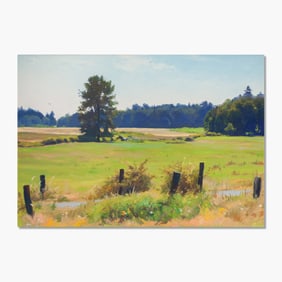 William E. Elston (WA) "Eden’s Road" Oil on Canvas, 1990