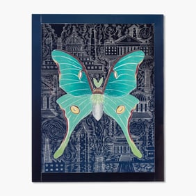 John Buck "The Night Sky (Luna)" Color Woodcut, 1992