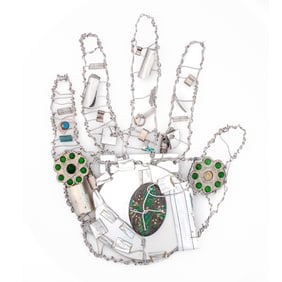 Marita Dingus (WA) "Hand" Mixed Media Sculpture, 1999