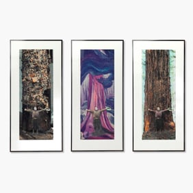 Christos Dikeakos "Persistence of Form" Collage Triptych, 1990