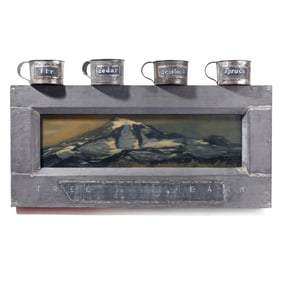 Robert McCauley (WA) "Tree Farm" Mixed Media Artwork, 1996