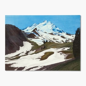 Ramona Hammerly (WA) "Mount Baker" Watercolor, 1991