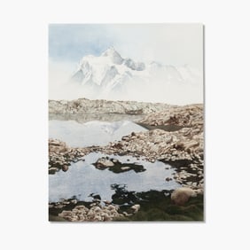 Ramona Hammerly (WA) "Mount Shuksan from  Table Mountain" Watercolor, 1992