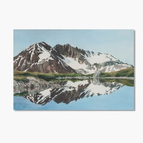 Ramona Hammerly (WA) "Reflections" Watercolor, 1986