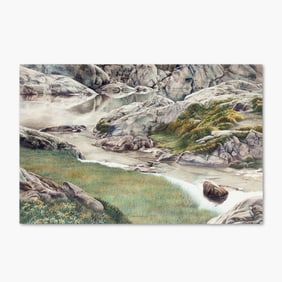 Ramona Hammerly (WA) "Ingalls Lake" Watercolor, 1993