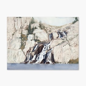 Ramona Hammerly (WA) "Falls from Talisman to Rune" Watercolor, 1991