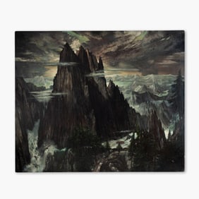 Chester Arnold "Gotterdammerung" Oil on Canvas, 1994