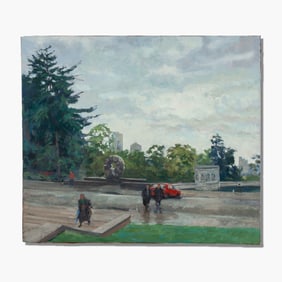 Peter Malarkey (WA) "Volunteers" Oil on Canvas, 1995