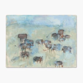 Theodore Waddell "Snowy  Mountain Reds Drawing #1" Oil, Encaustic, and  Grahite on Paper, 1995