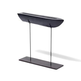 Lorre Hoffman "Boat with Open Hold"  Bronze Sculpture, 1996