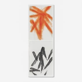 Sandy Gellis  "The Bird Project: Plains  Series, Female Cardinal" Soft Ground Aquatint  Etching,