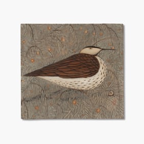 Renee Rickabaugh (OR) "Bird Nut" Watercolor, 1995