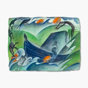 Barbara Earl Thomas (WA) "Cast Out, Blind Eye" Tempera and Pencil on Paper, 1995