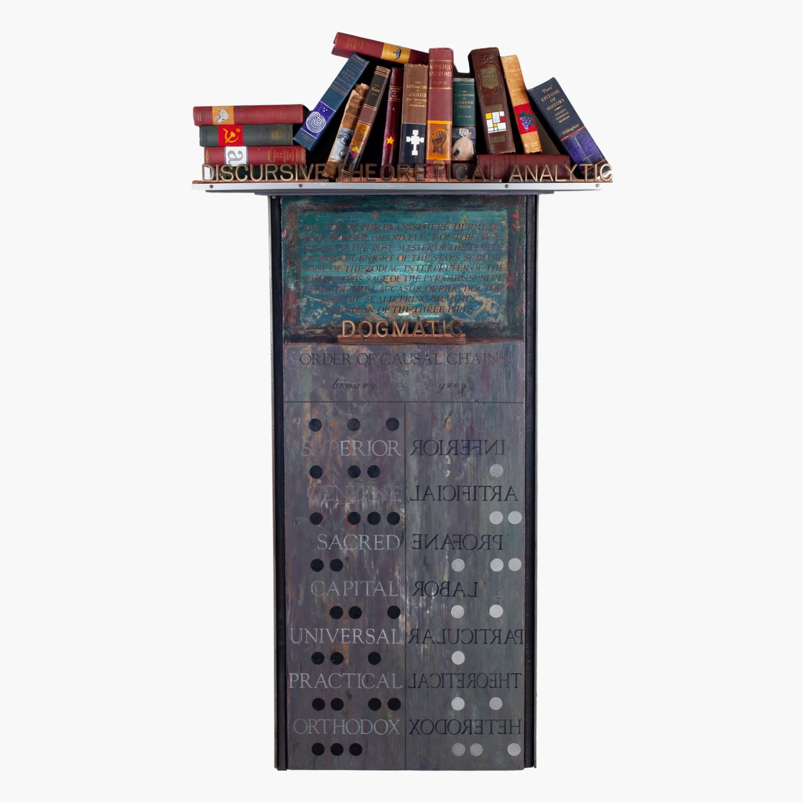 Dennis Evans (WA) "D is for Dogmatic" Mixed Media Artwork, 1992 (1 of 6)