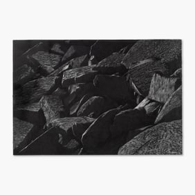 Alan Moen (WA) "Rockslide #6" Marker on Paper, 1982