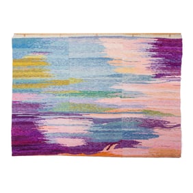 Adeline Turman  "Atrium I  (Pink)" LARGE Woven Tapestry, 1985