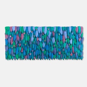 Ken Weaver "Feathers" LARGE Paper Mache Sculpture, circa 1980's