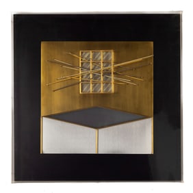 Richard Mafong Mixed Metal Artwork, 1986