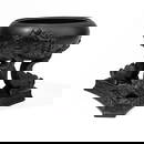 Large Wedgwood Black Basalt Dolphin Burner