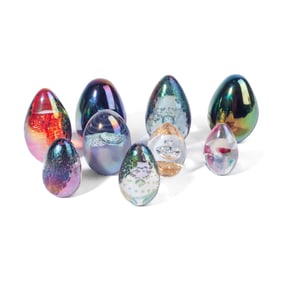 Studio Art Glass Paperweights / OBG 1990