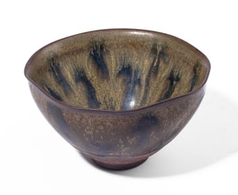 Chinese Temmoku Flambe Variant Glaze Bowl