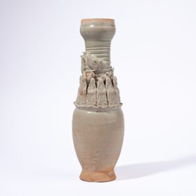 Chinese Song Dynasty Style Celadon Figure Vase